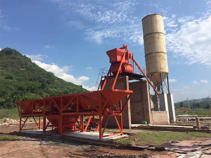 Sichuan JS1000 mixing plant